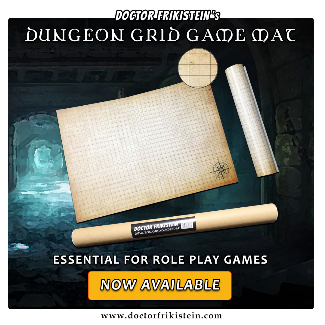 DUNGEON GRID GAME MAT – ESSENTIAL ACCESSORY FOR ROLE PLAY GAMES