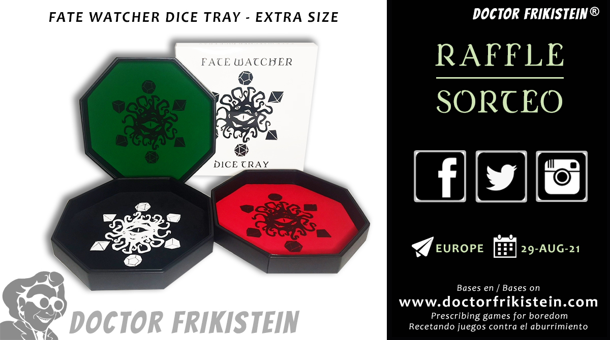 RAFFLE – FATE WATCHER DICE TRAY EXTRA SIZE